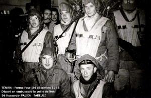 Tenira - Ferme Four - 9e Hussards - Depart en embuscade Noel 1958